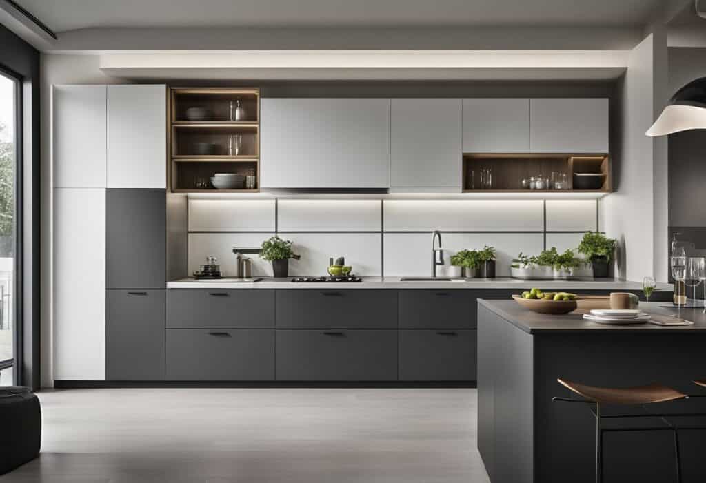 kitchen cabinet design colour combination laminate