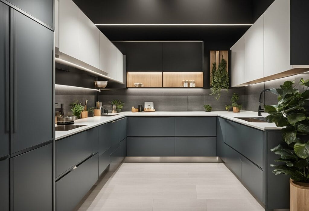 kitchen cabinet u shape design
