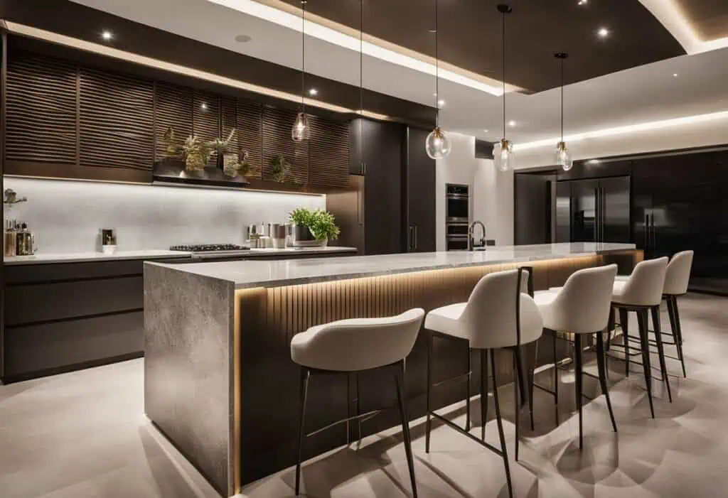 kitchen counter bar design
