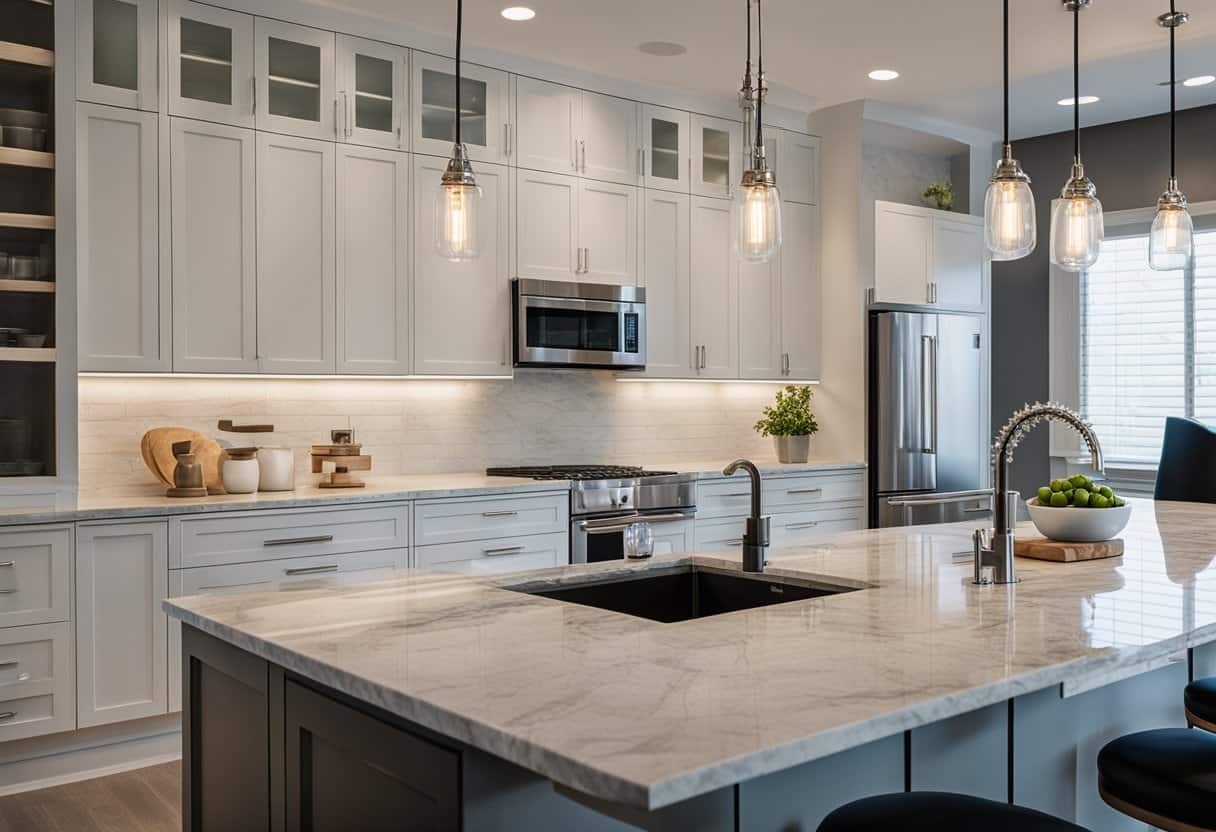 Kitchen Designs with Marble Countertops: Luxurious Space