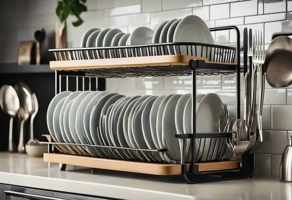 kitchen dish rack design