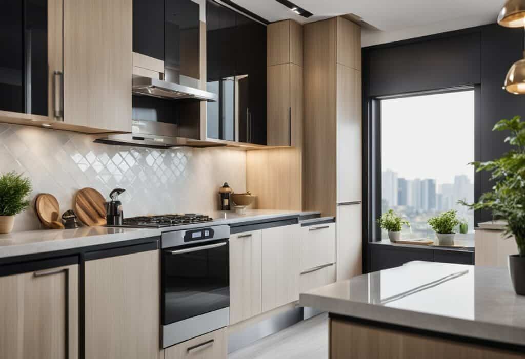 l shape modular kitchen design