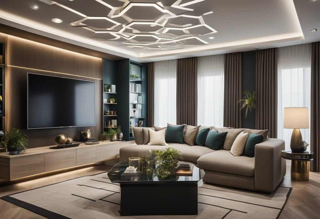 latest ceiling design for living room