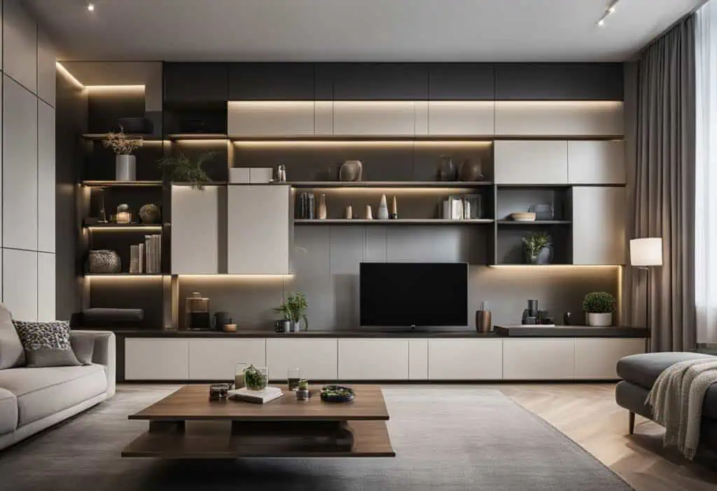 latest cupboard designs living room