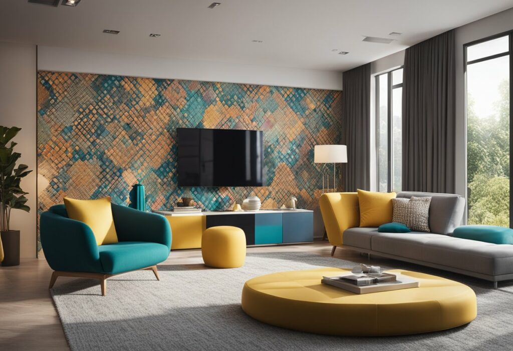 latest wallpaper designs for living room