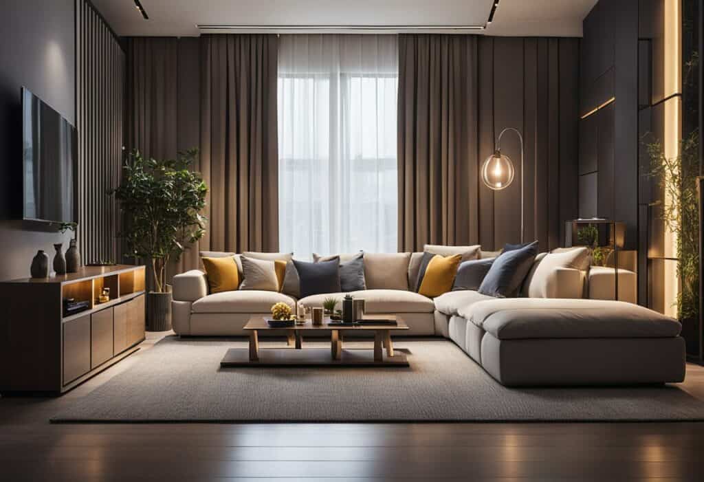 led designs for living room