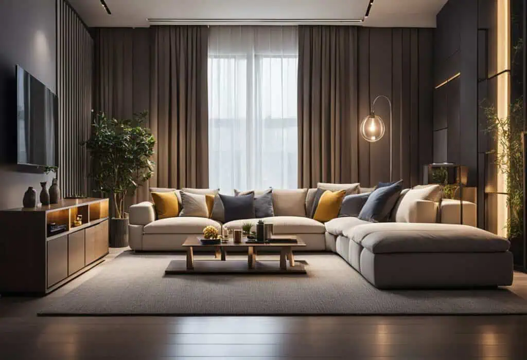 led designs for living room