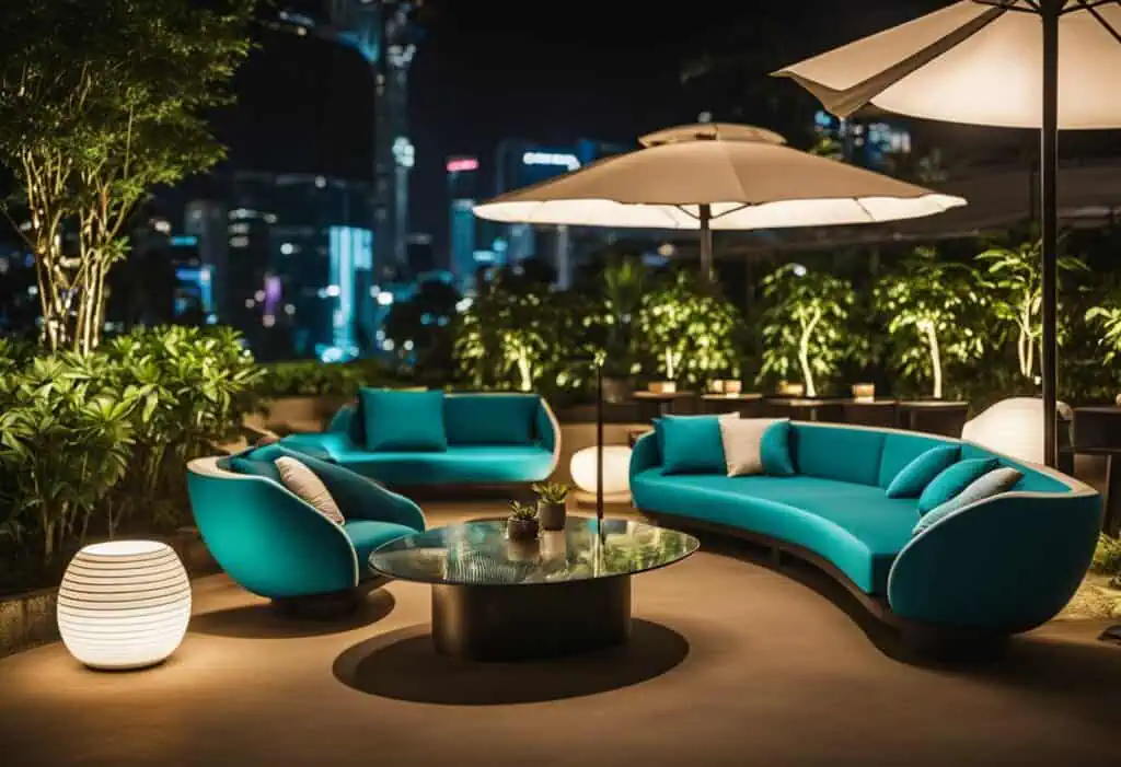 Stylish LED outdoor furniture in Singapore, perfect for enhancing your outdoor space with modern lig.