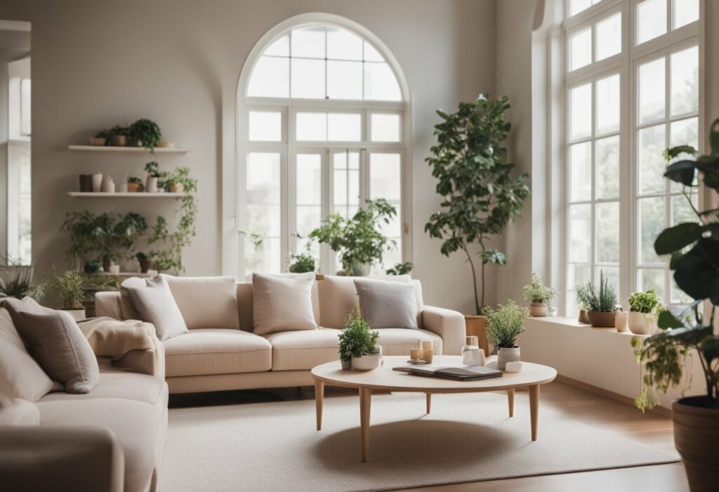 light airy living room design