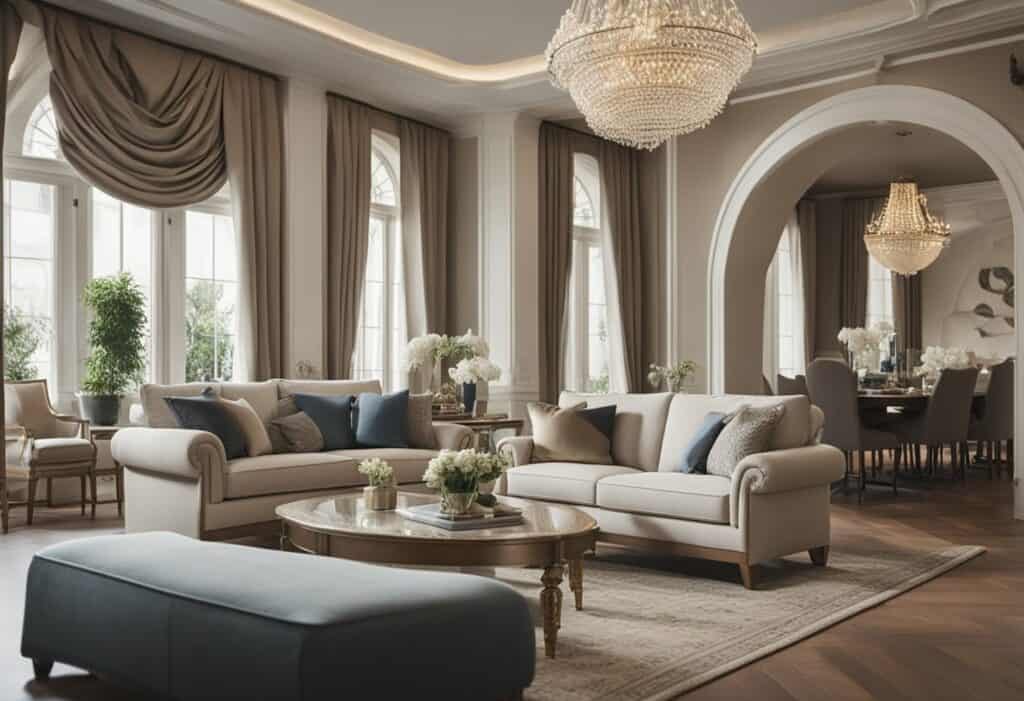 living room arch design