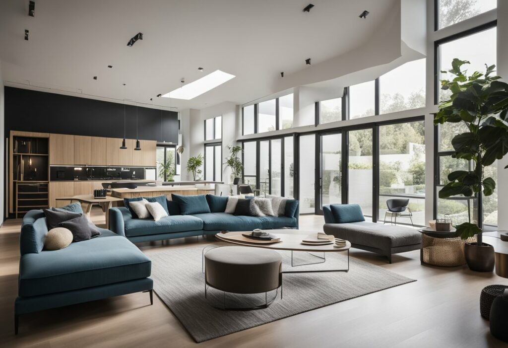 living room design without false ceiling