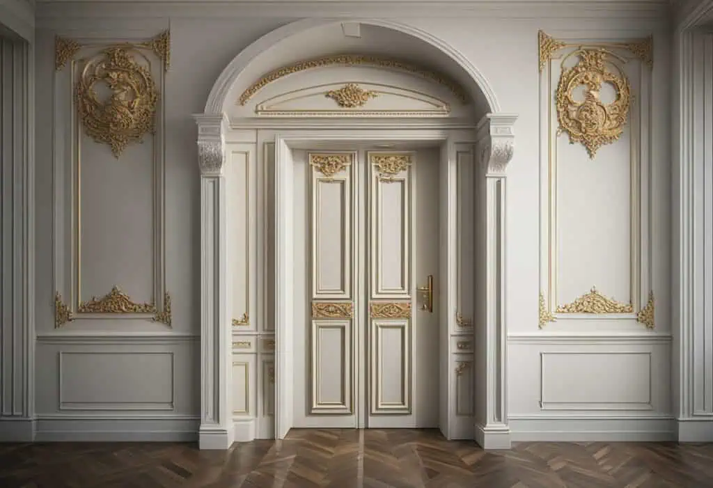 living room hidden door design