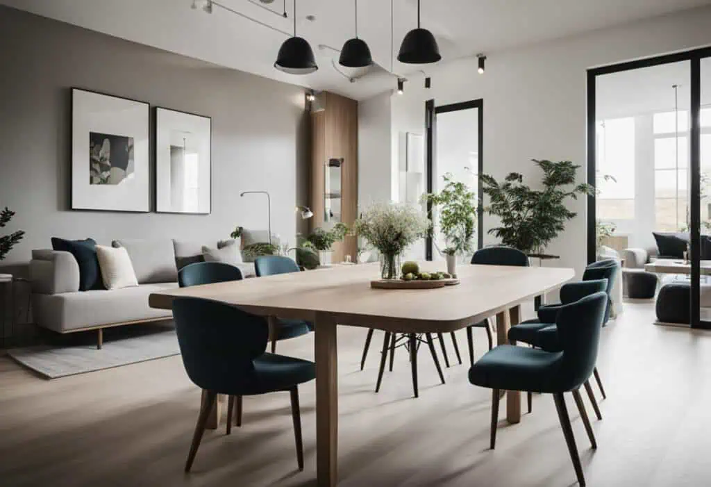 living room interior design ideas with dining table