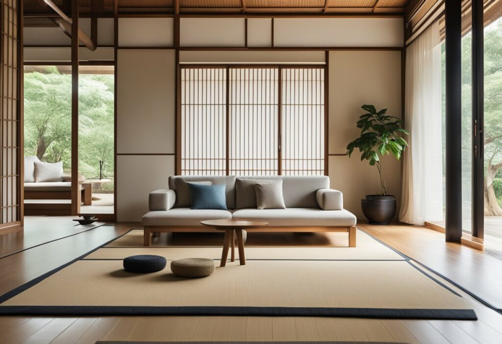 living room modern japanese interior design