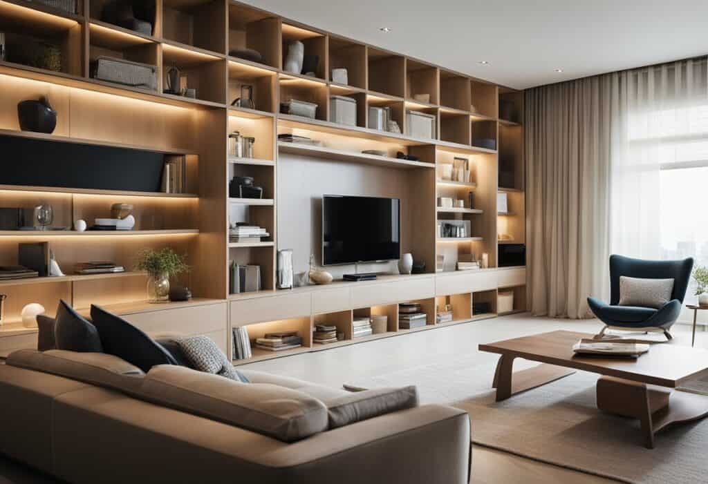 living room storage design ideas
