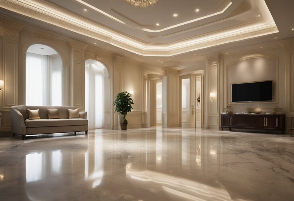 marble floor interior design