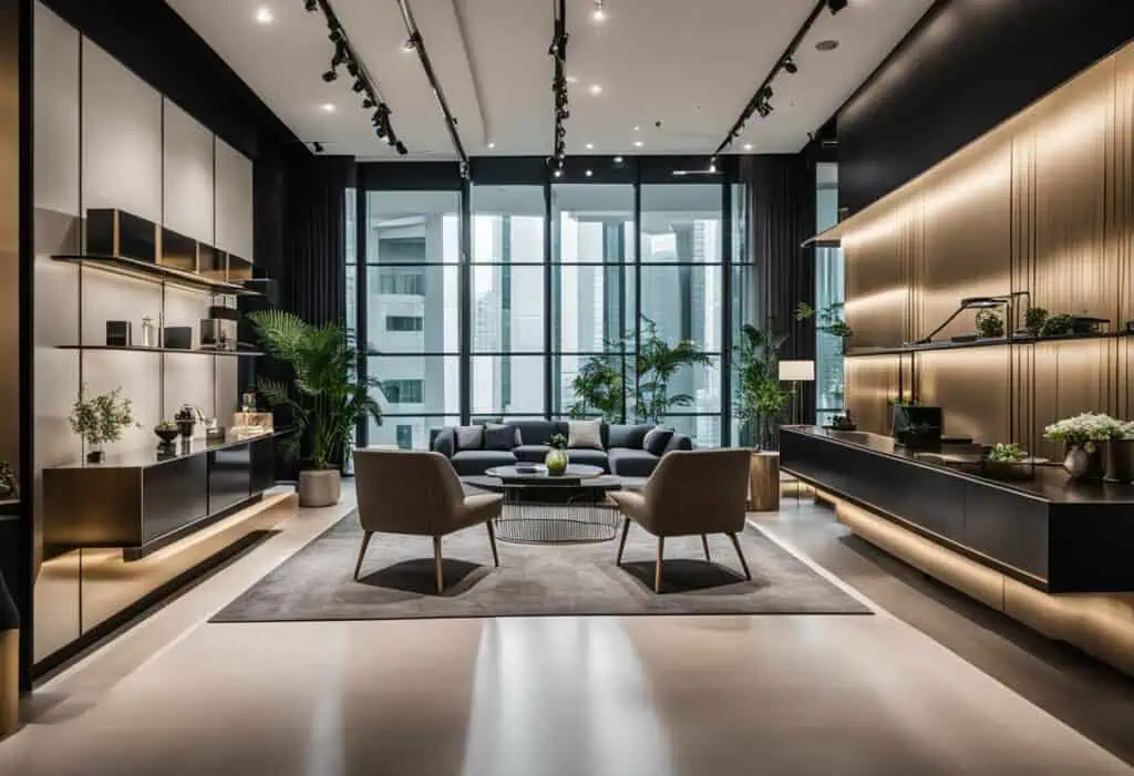 Elegant modern living room featuring Massimo furniture in a sleek, contemporary design.