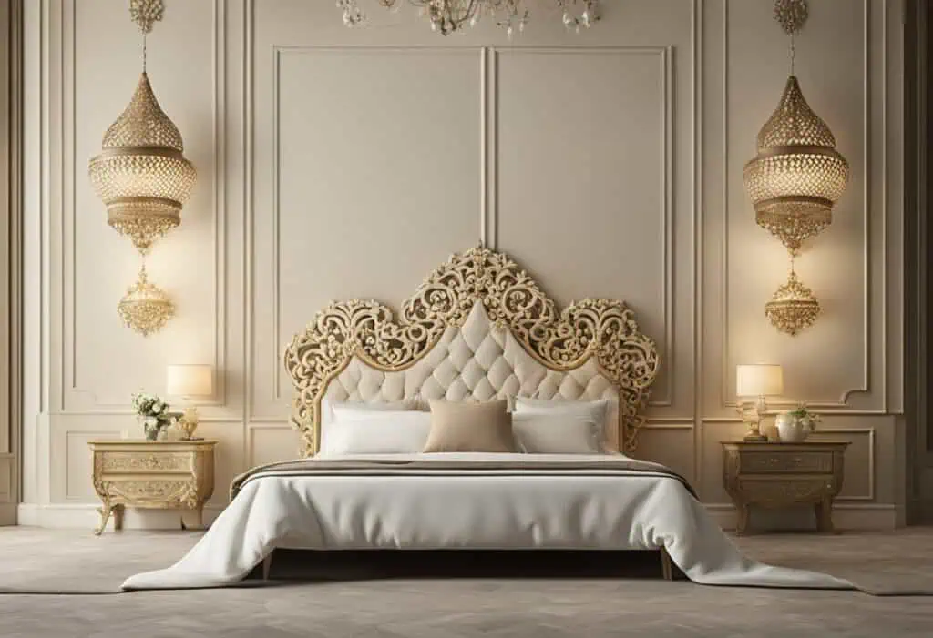 master bedroom back wall design