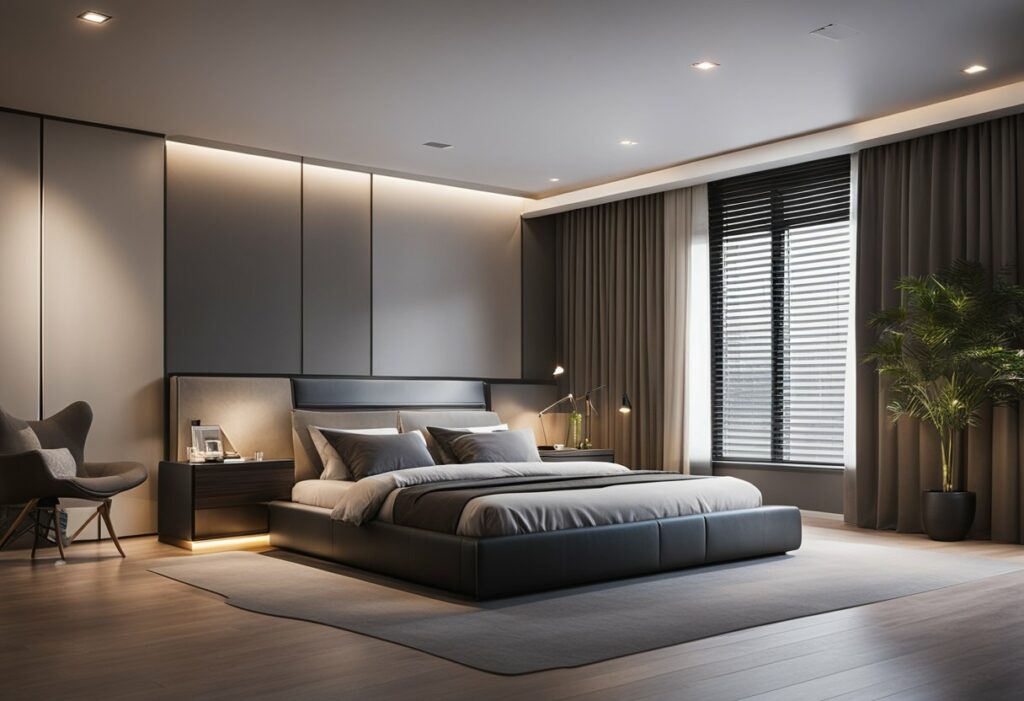 master bedroom design with platform