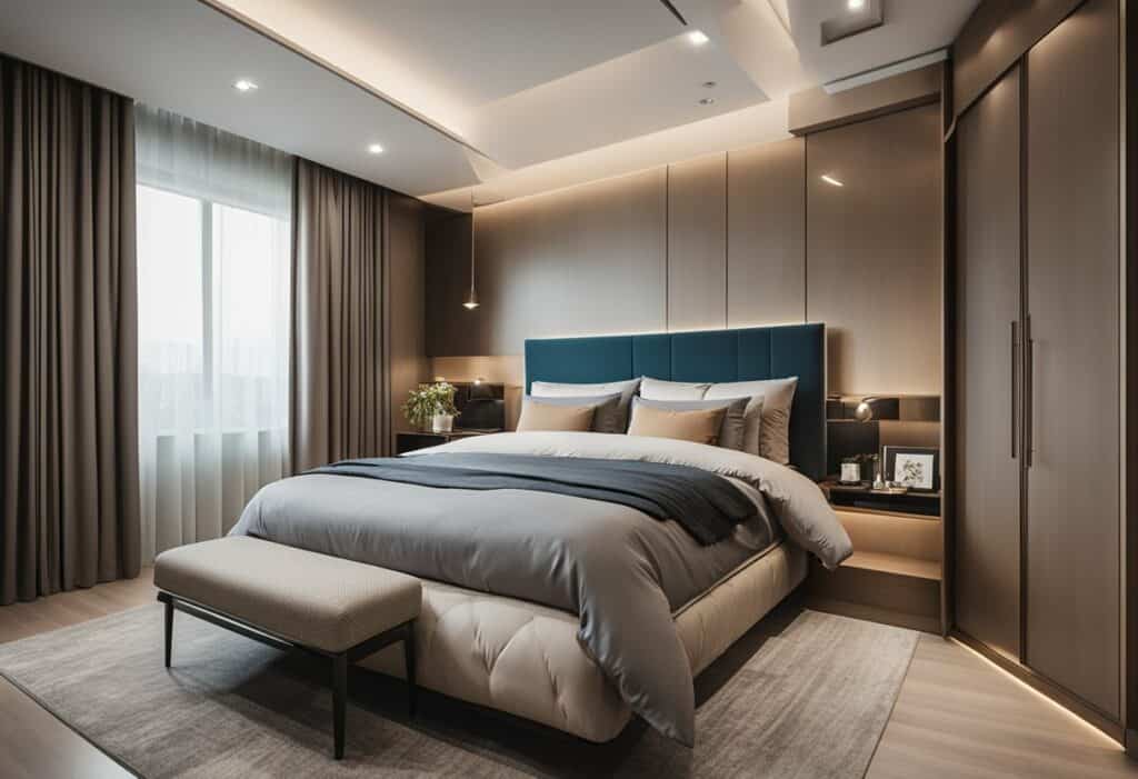 master bedroom hdb bedroom design with walk in wardrobe