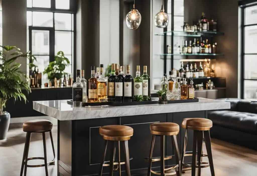 mini bar designs for living room