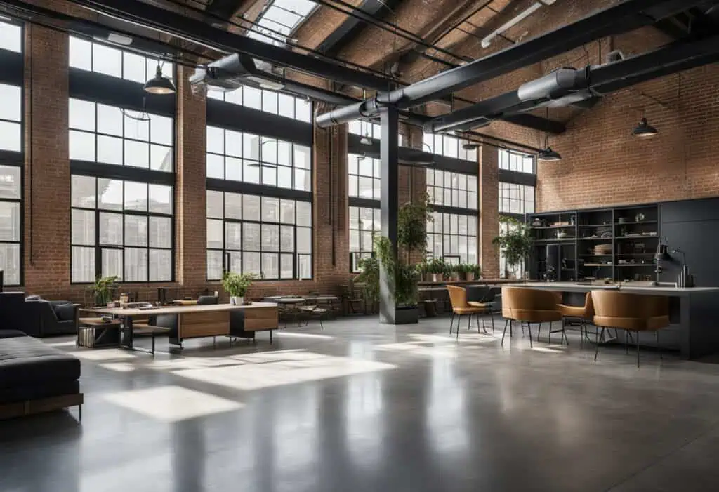 minimalist industrial interior design