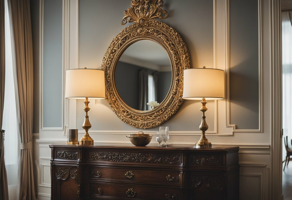 mirror in dining room interior design