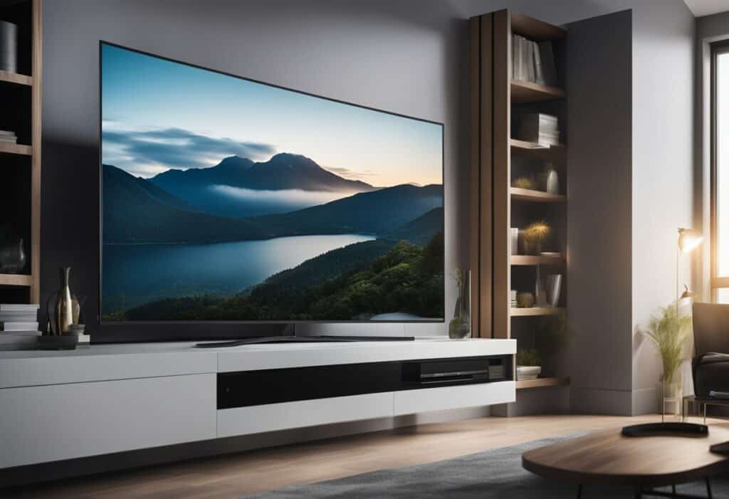 modern bedroom tv wall design