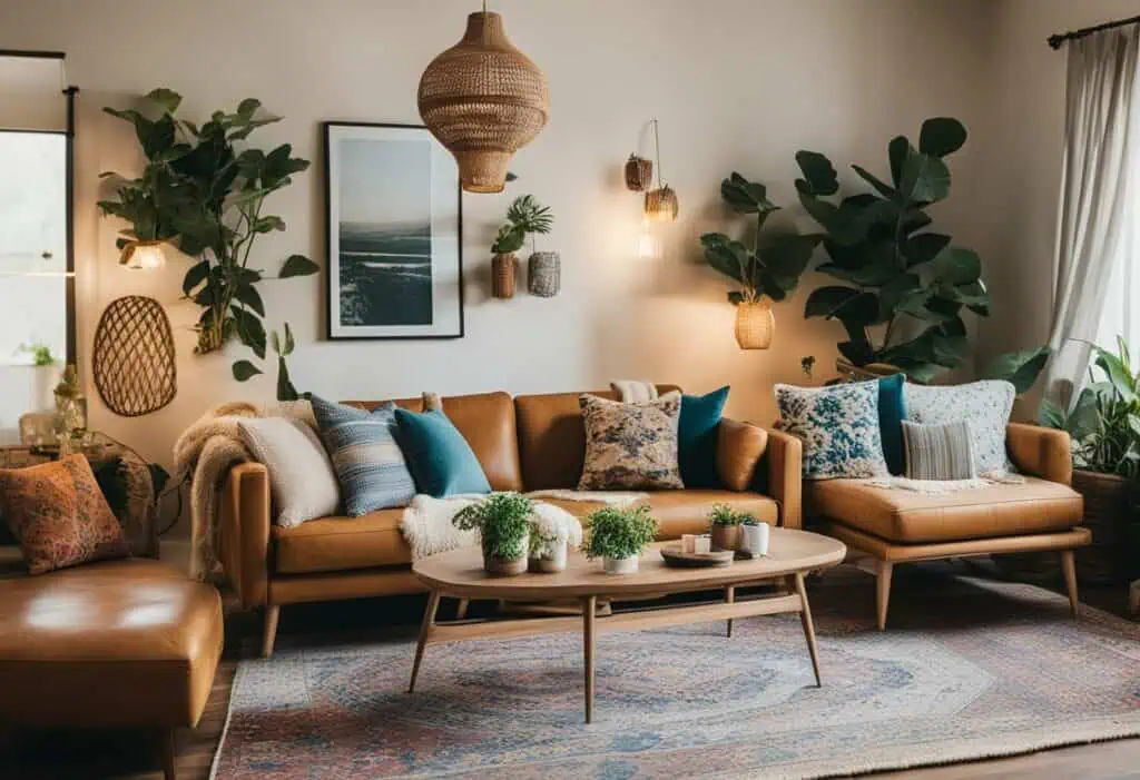 modern bohemian style interior design