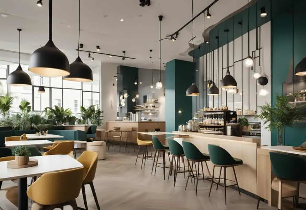 modern cafe interior design