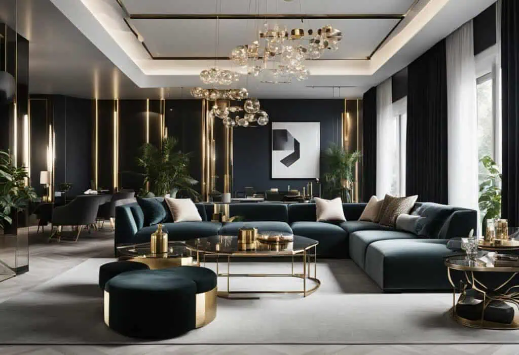 modern glam interior design