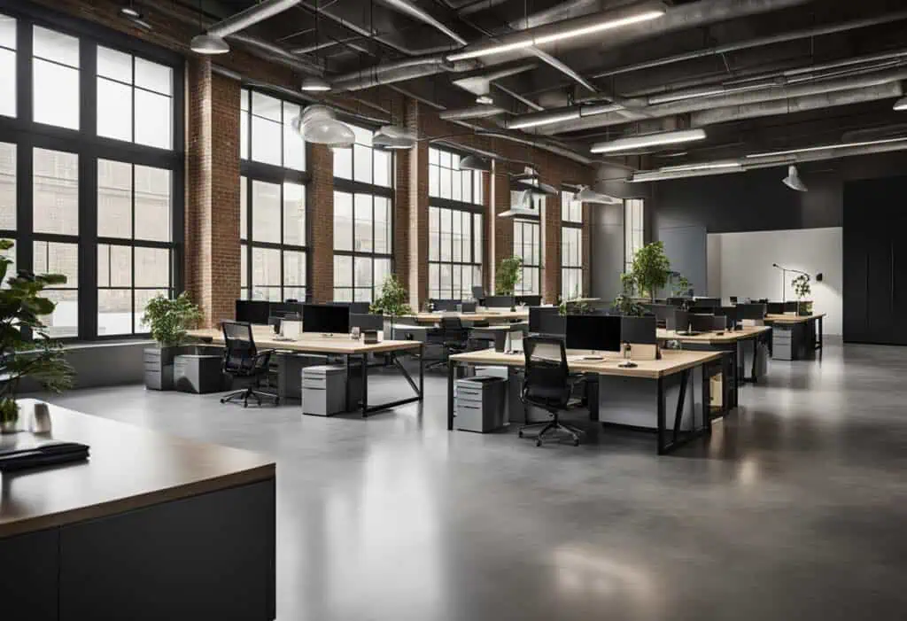 modern industrial office interior design