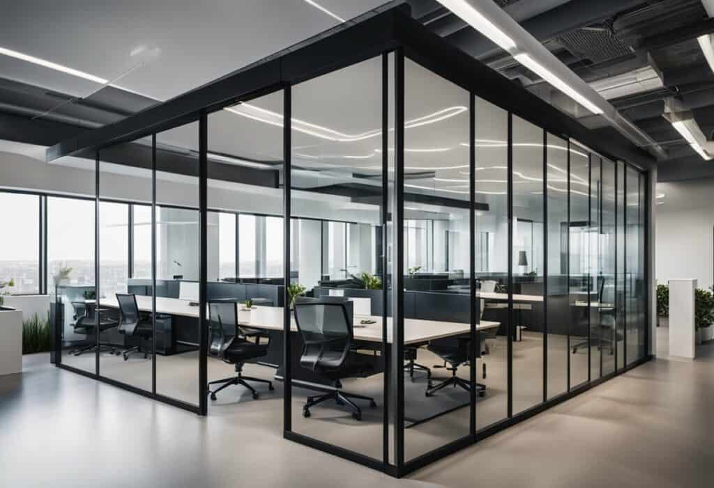 modern office glass partition design