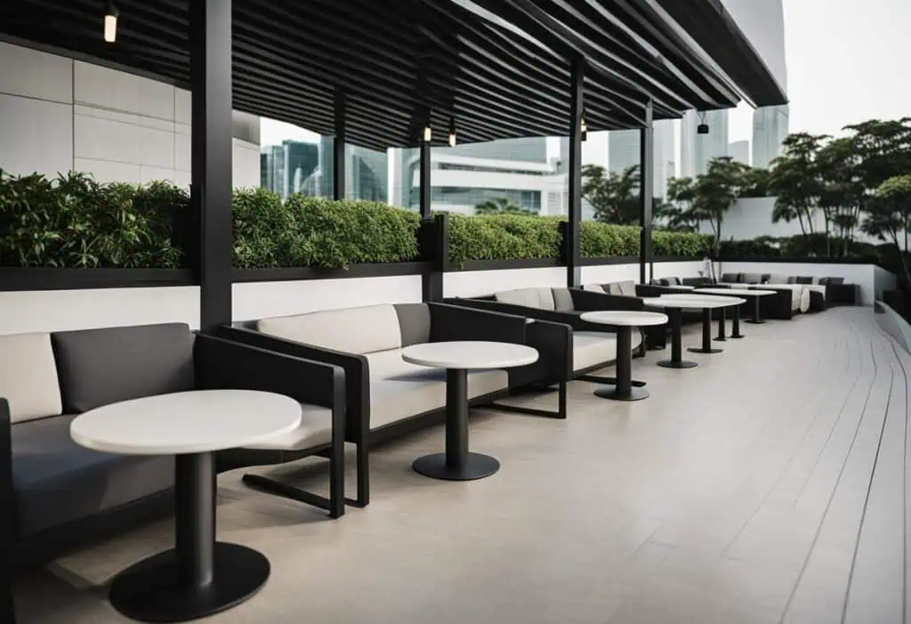 Outdoor furniture for stylish urban spaces.
