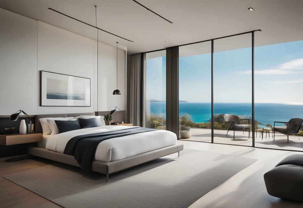 modern resort bedroom design