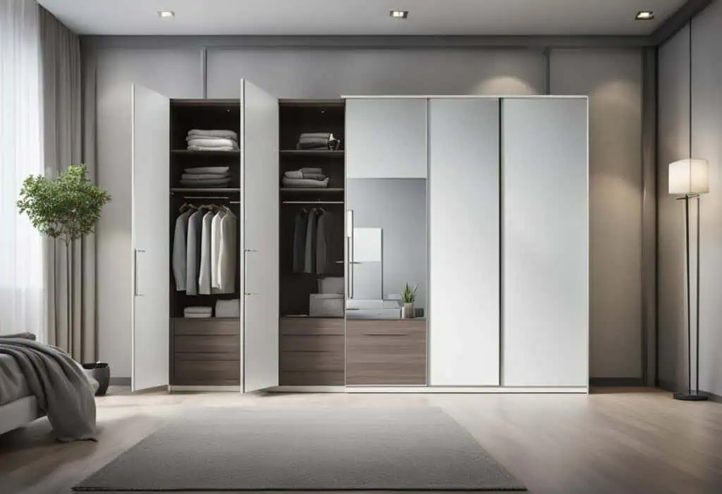 modern slider wardrobe design for bedroom