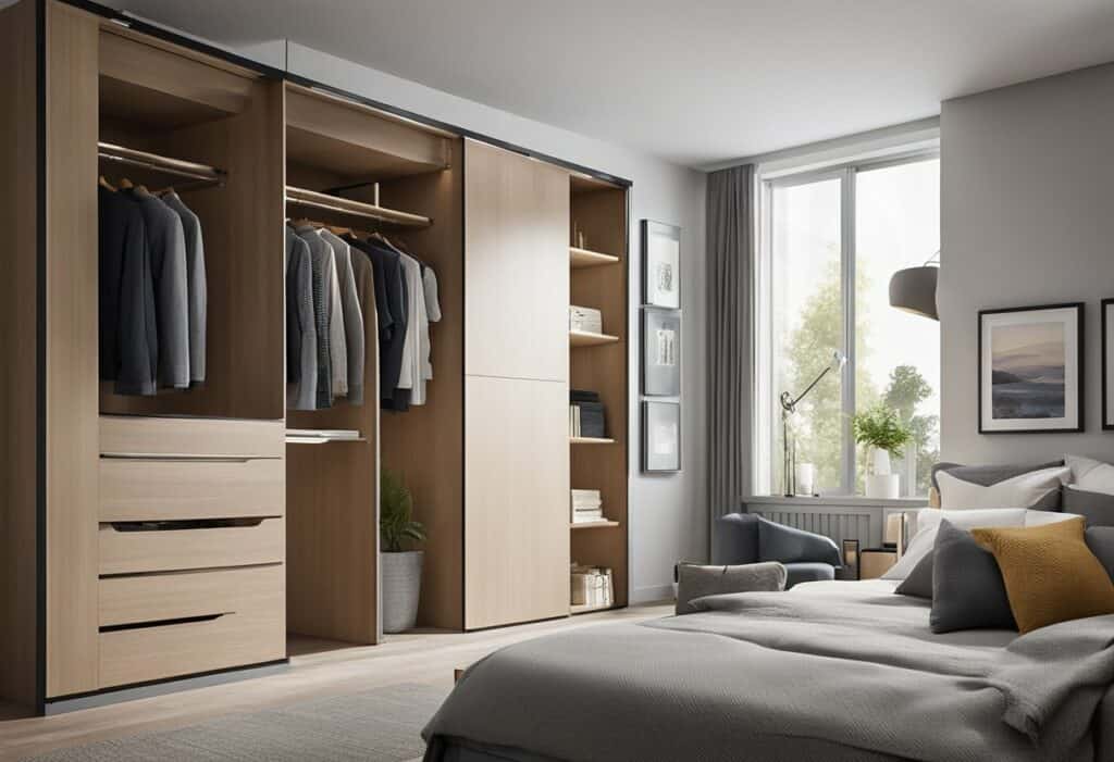 modern wardrobe designs for small bedroom