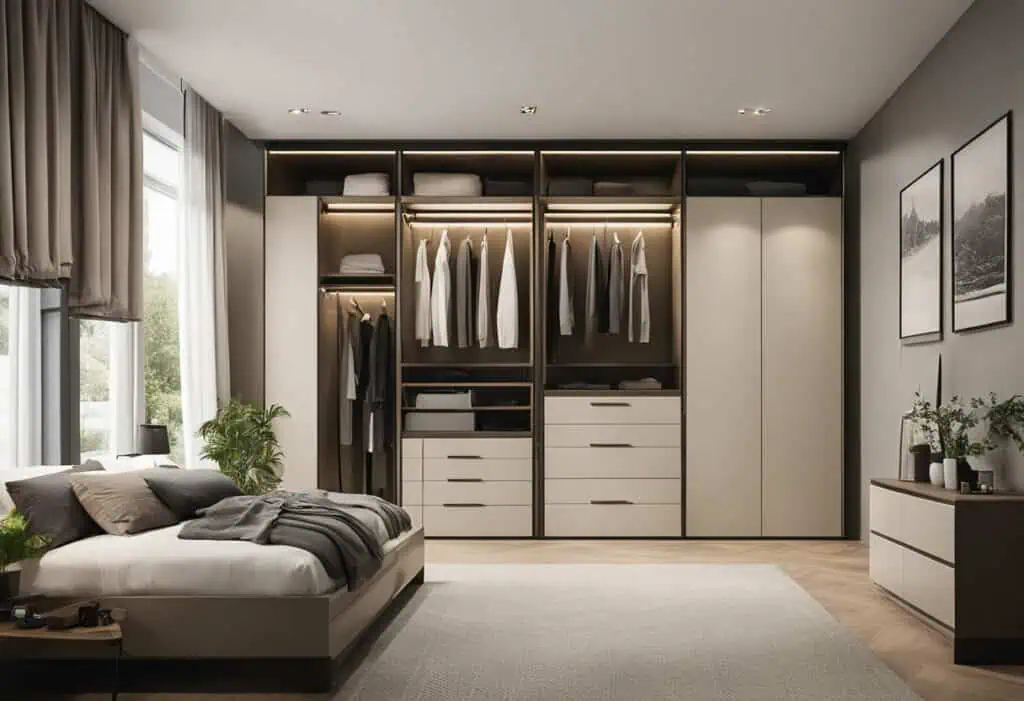 modular wardrobe designs for bedroom