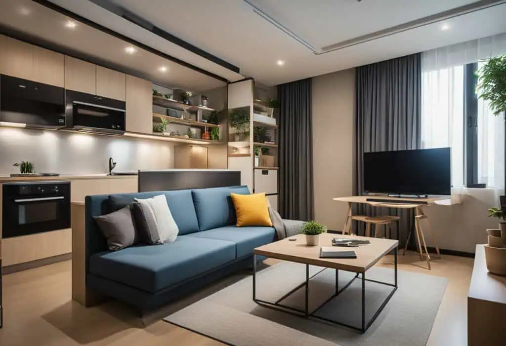 Multifunction furniture in Singapore maximizes space and style in contemporary living rooms.