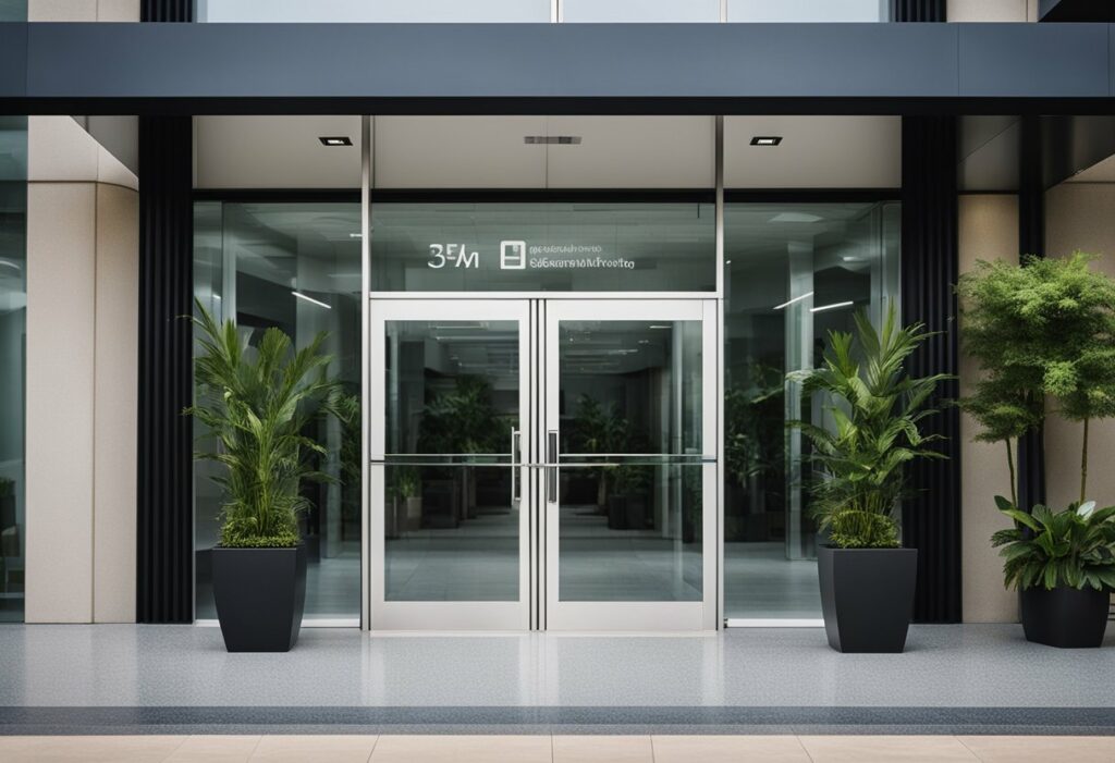 office building entrance design