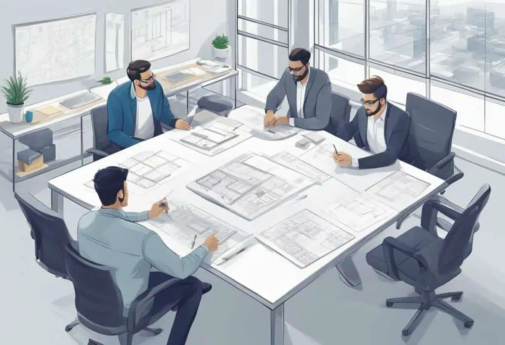 Office design process: optimizing workspace for efficiency and collaboration.