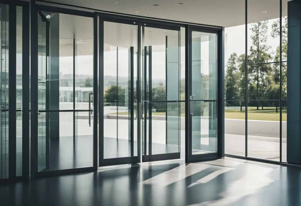 office entrance glass door design