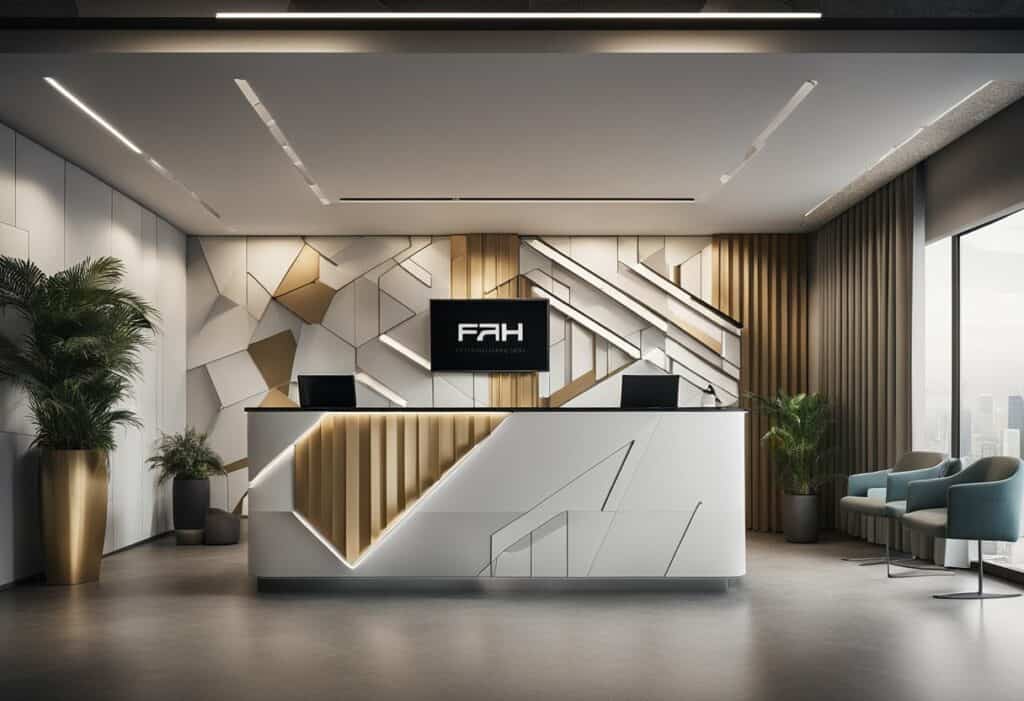 office reception wall design ideas