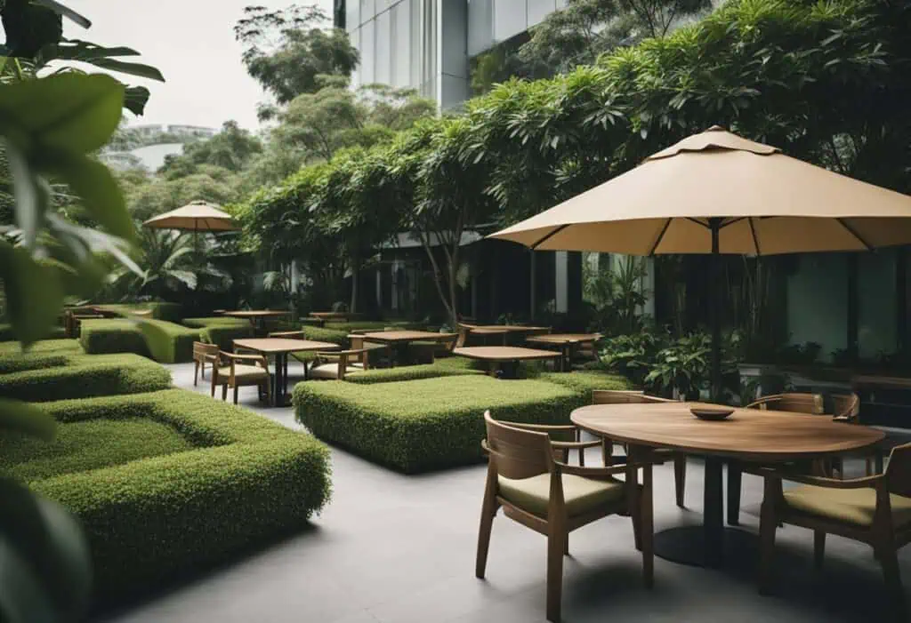 Outdoor furniture for luxurious Singapore patio living.