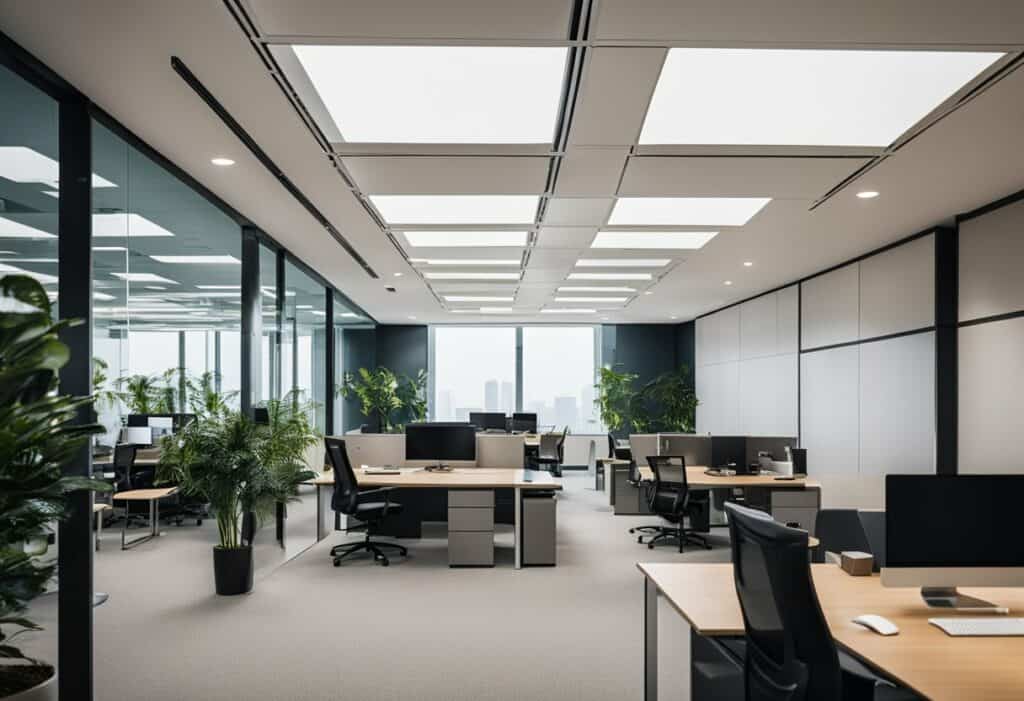 open ceiling office design