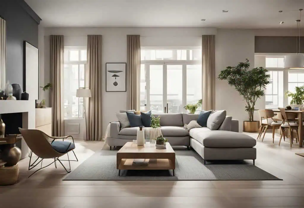 open floor plan living room designs
