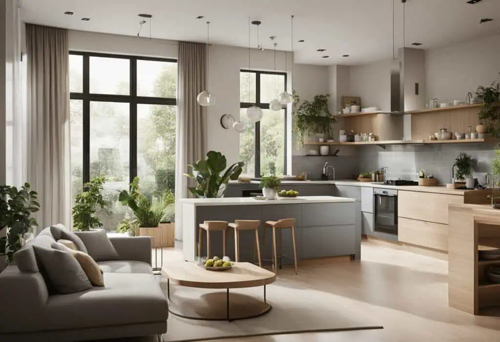open kitchen designs with living room