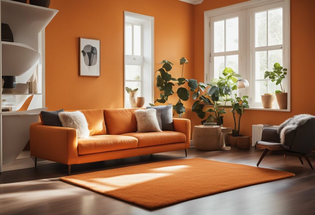 orange interior design