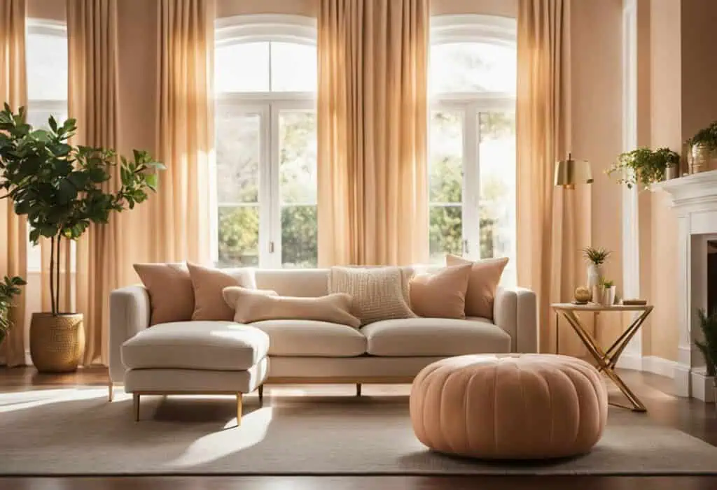 peach interior design