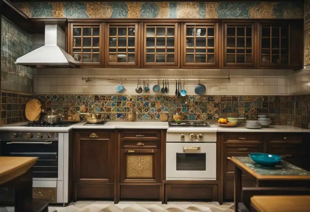 Traditional Peranakan kitchen design with modern touches.
